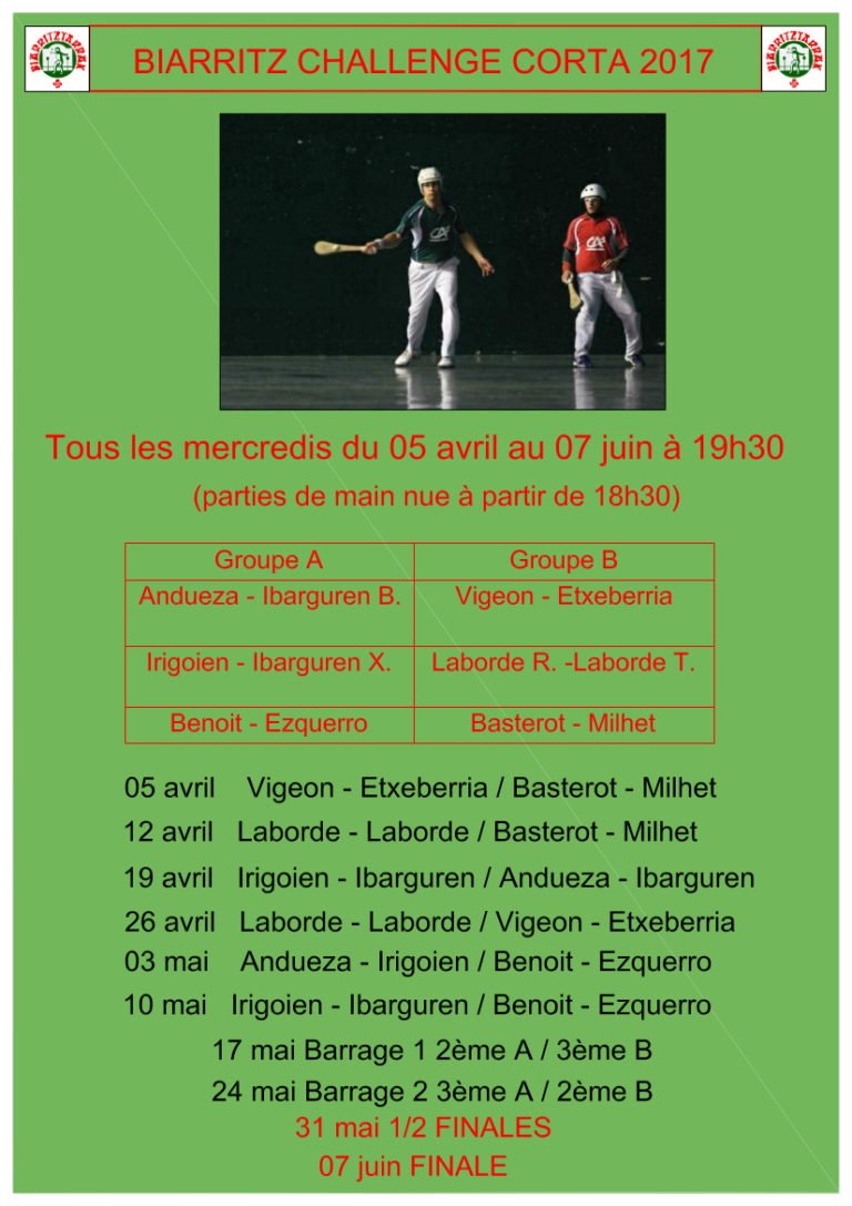Lire la suite à propos de l’article Ouverture Trophée A. PASCUAL et BIARRITZ Challenge Corta