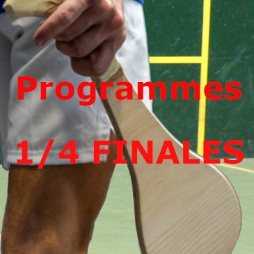 Tournoi Programmes 1/4 FINALES