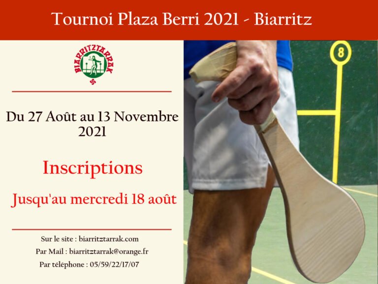 Lire la suite à propos de l’article Inscriptions Tournoi Plaza Berri 2021
