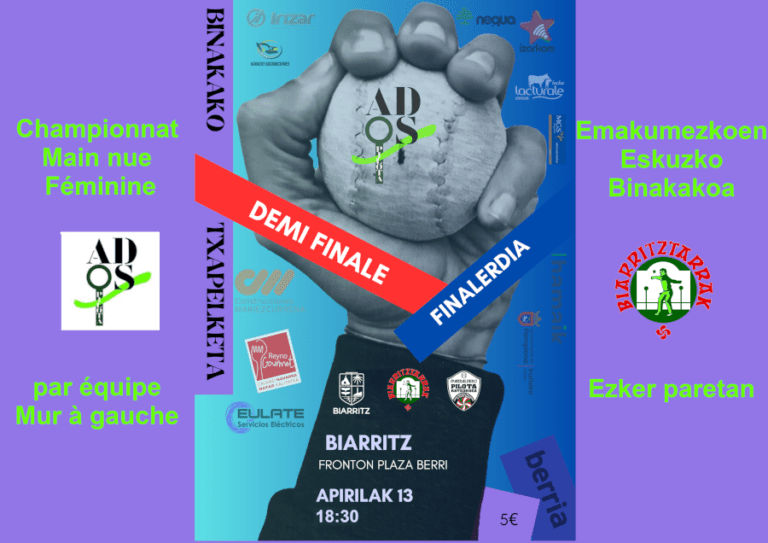 Lire la suite à propos de l’article 1/2 FINALE ADOS PILOTA à PLAZA BERRI