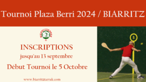 Lire la suite à propos de l’article Tournoi Plaza Berri 2024 (Paleta gomme pleine)