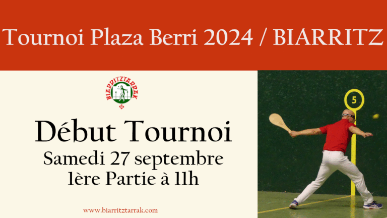Lire la suite à propos de l’article Début du Tournoi Plaza berri