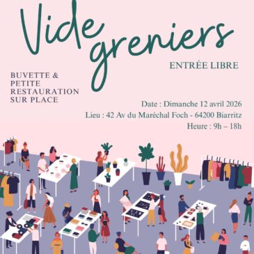 Vide Grenier à Plaza Berri le 12 Avril