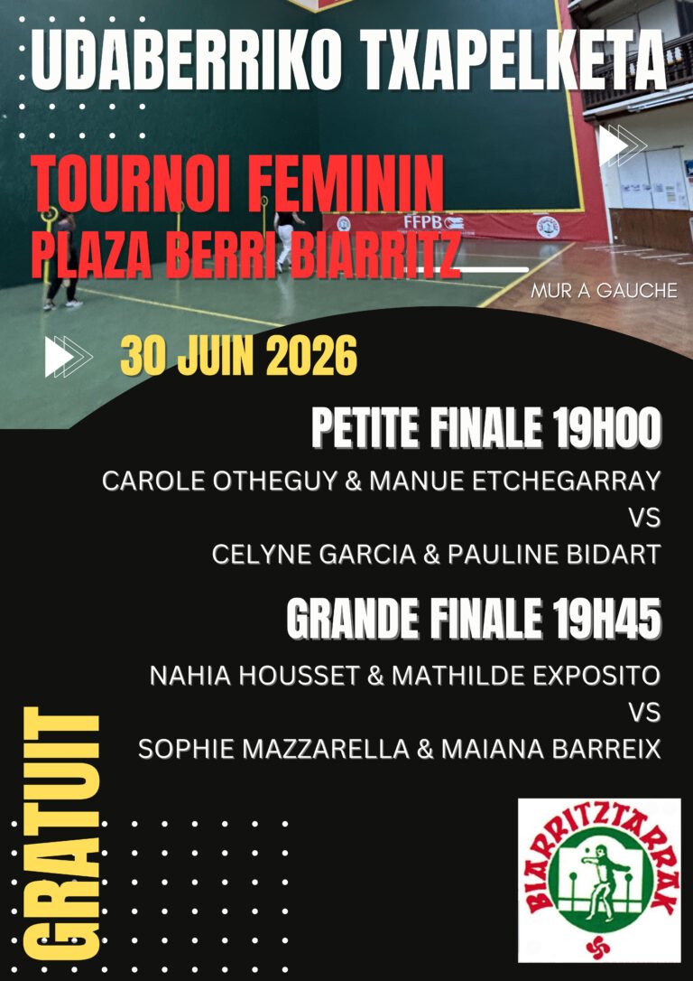 Lire la suite à propos de l’article FINALES Udaberriko Txapelketa 2026